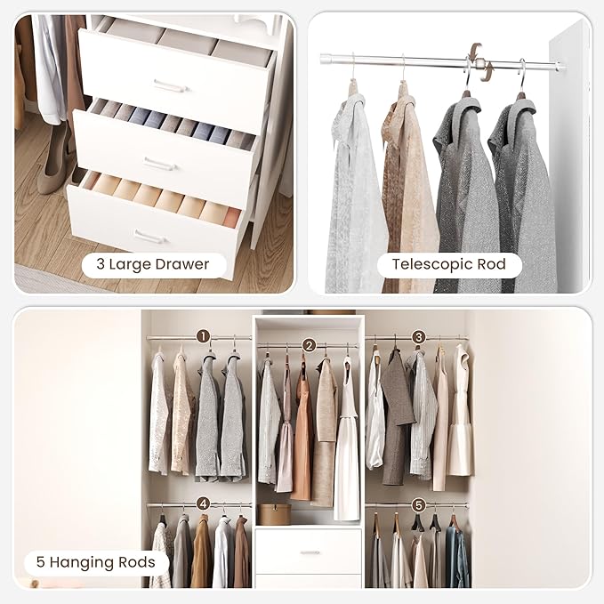 HOMPUS Closet Organizer System - Image 6