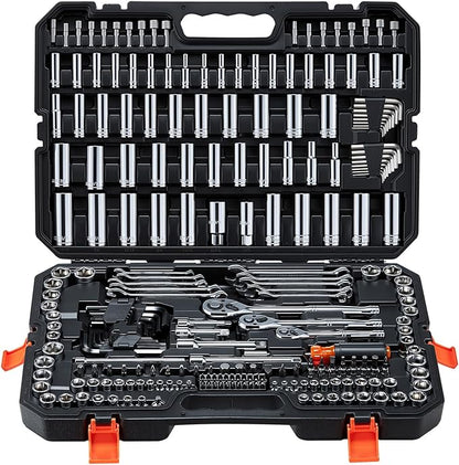 VEVOR Mechanics Tool Set, 253-Piece Mechanic Tool Kit, 1/4 in, 3/8 in, and 1/2 by VEVOR