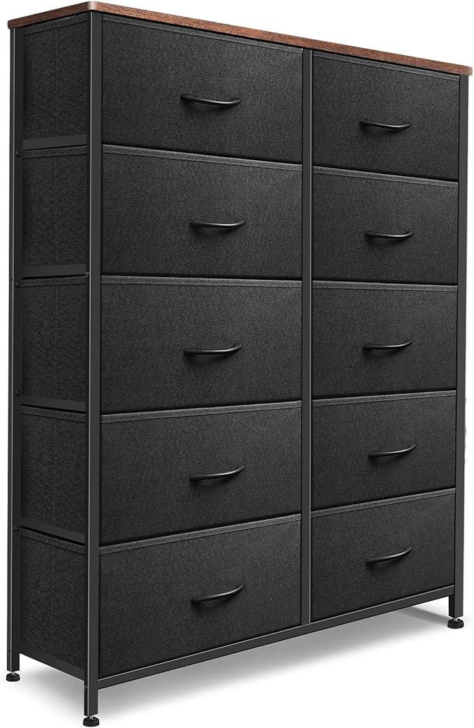 Dresser for Bedroom with 10 Drawers, Chest of Drawers, Storage Drawers by Sonharlar