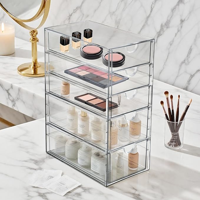 Prsildan Acrylic Drawer Makeup Organizer - Image 2