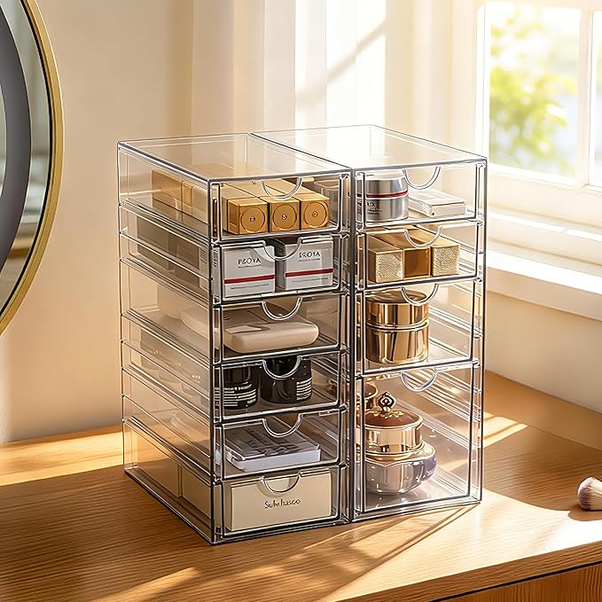 Prsildan Acrylic Drawer Makeup Organizer - Image 8