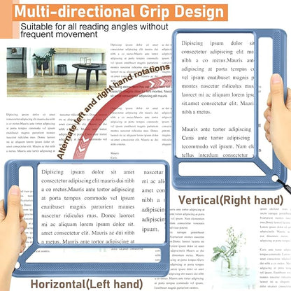 5X Full Page Magnifying Glass for Reading, Lightweight Rectangular Magnifier - Image 5