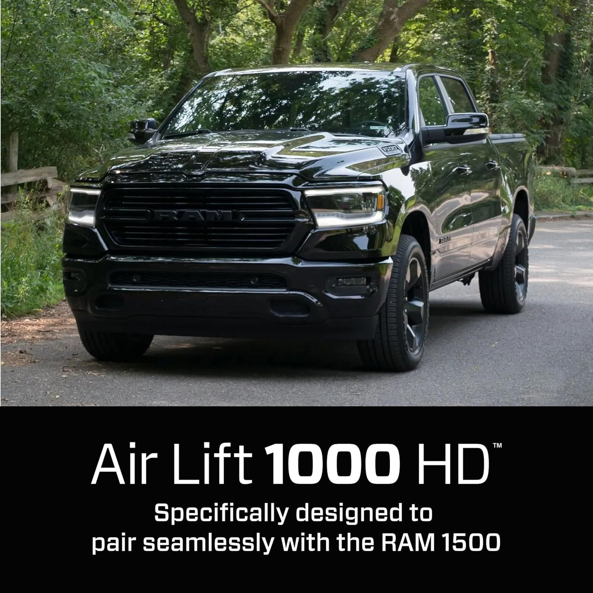 air lift 1000 hd air spring kit for, side view