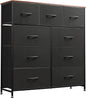 WLIVE 9 Drawer Dresser, Fabric Storage Tower by WLIVE