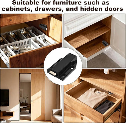 4 Pack Magnetic Push Latch, Heavy Duty Magnetic Touch Latch, - Image 6