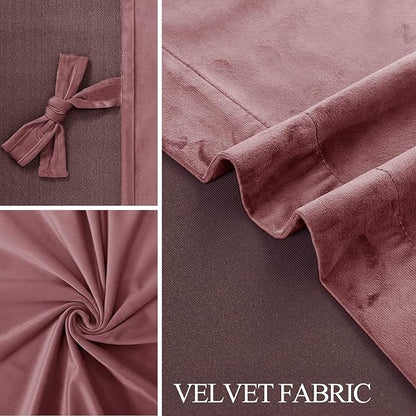 JIUZHEN Velvet Curtains 90 inches Long - Image 5