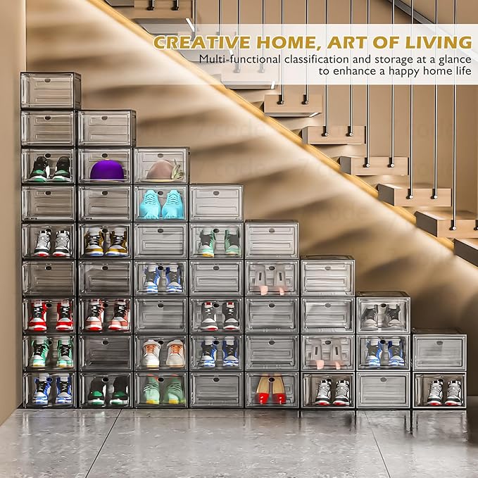 7 code Thicken & Sturdy Clear Shoe Storage Organizer - Image 2