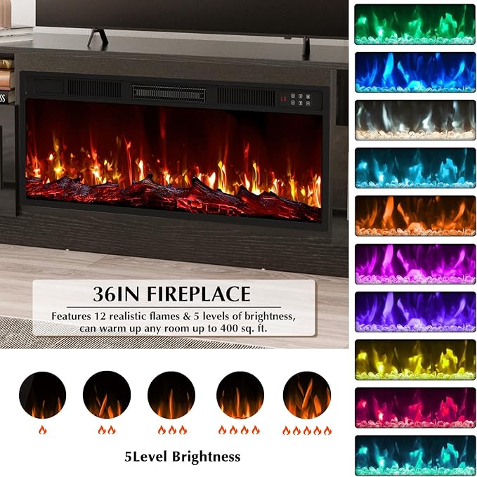 Lemberi Fireplace tv Stand - Image 4