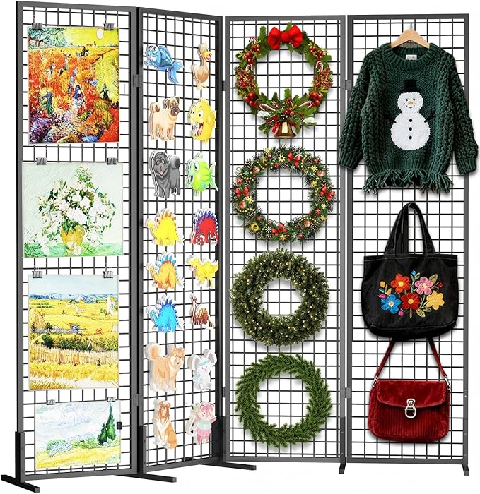 DEMEGA Grid Wall Panels Foldable Gridwall Panel Display Stand Art Show Display by DEMEGA