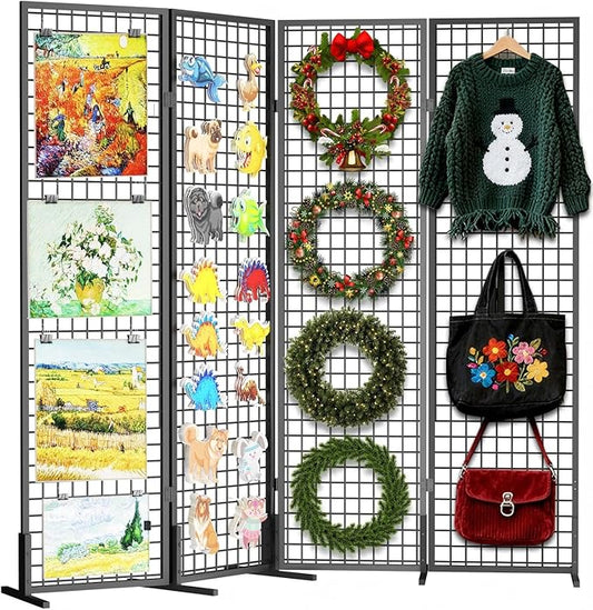 DEMEGA Grid Wall Panels Foldable Gridwall Panel Display Stand Art Show Display by DEMEGA