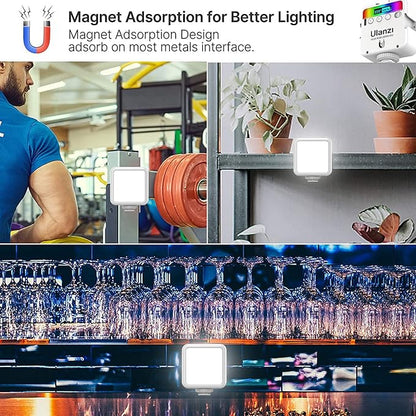 ULANZI VL49 RGB Video Lights White, LED Camera Light 360° Full Color Portable - Image 4