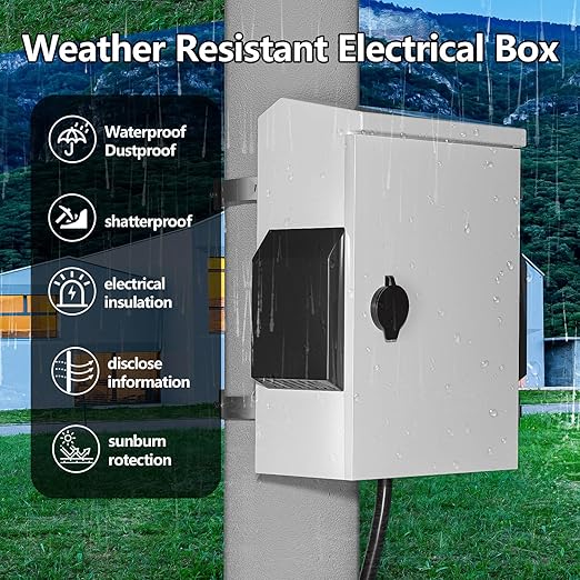 Outdoor Electrical Box with Thermostat and Fan, Cold-Rolled Steel Plate - Image 2