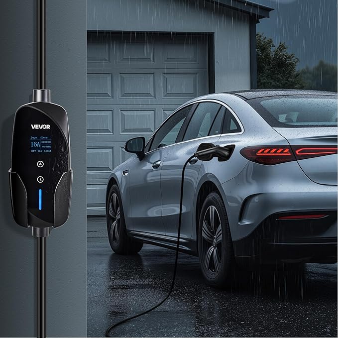 VEVOR Level 1&2 EV Charger, 16 Amp Adjustable Current, Electric Vehicle - Image 8