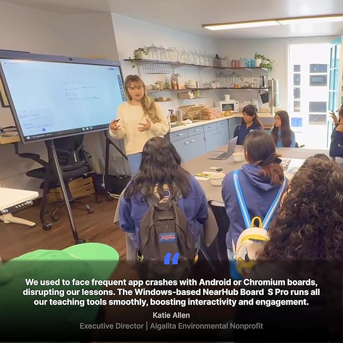 NearHub S Pro 4K UHD Smart Board, 75” Windows 11 Interactive Whiteboard - Image 8