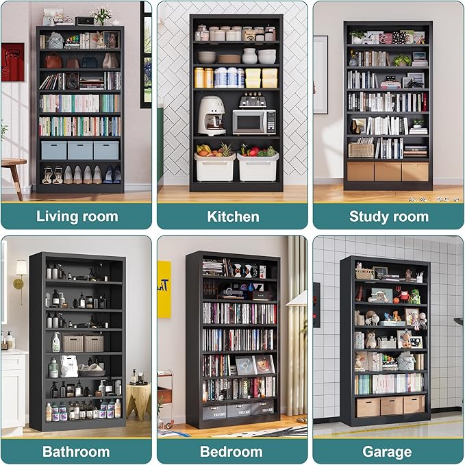 6-Tier Adjustable Steel Garage Storage Shelf - Image 6