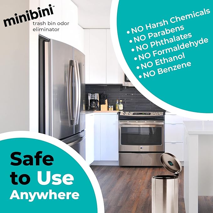 Flint Minibini Trash Can Deodorizer and Odor Eliminator, Garbage Can Air - Image 7