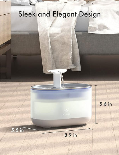 PETLIBRO Cat Water Fountain Stainless Steel, Ultra Quiet, 71fl oz/2.1L - Image 3
