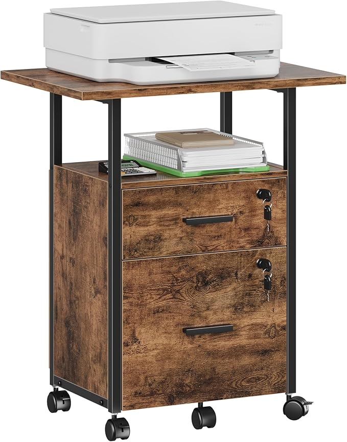 GYIIYUO 2 Wood Drawer Lockable File Cabinet by GYIIYUO