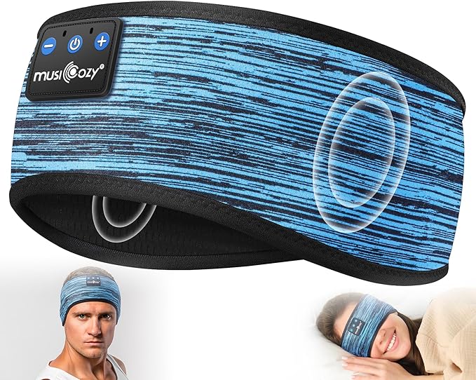 MUSICOZY Sleep Headphones Bluetooth 5.4 Headband, Wireless Music Sleeping Mask by MUSICOZY