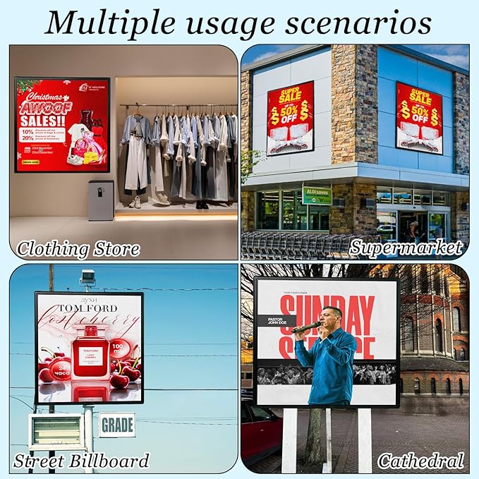 P6 Outdoor Full Color 40'' x 40'' Scrolling LED Display Digital Signage - Image 4