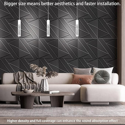 8 Pack Self-Adhesive Soundproof Wall Panels, 15.7 x 15.7 x 0.47 in Sound Proof - Image 6
