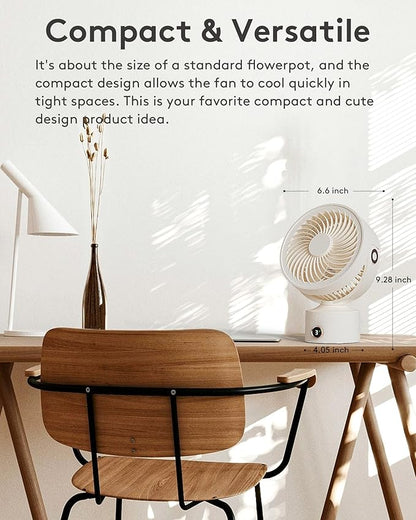 CARONSORT Desk Fan, Small Oscillating Fan - Image 2