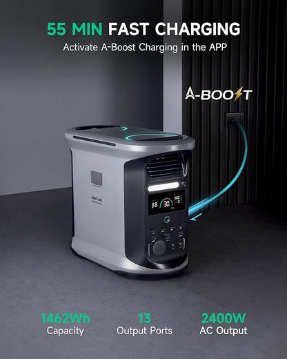 AMPACE 2400W Solar Power Station - Image 2