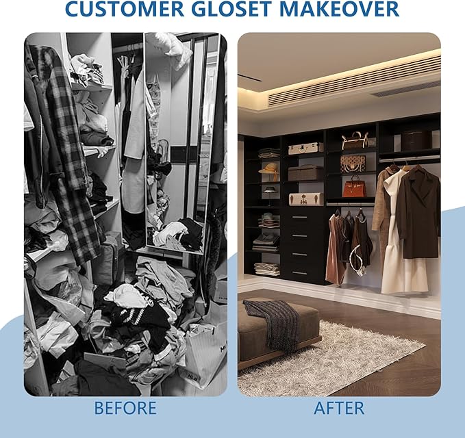 Modular Closet System, Wood Tower Closet Storage - Image 4