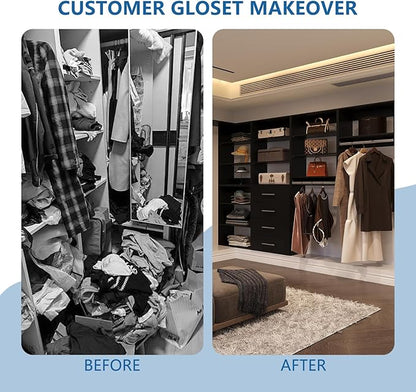 Modular Closet System, Wood Tower Closet Storage - Image 4