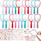 24 Pcs Handheld Mirror DIY Decorate Your Own Mermaid Princess Mirror for Princess Birthday Party Favors Crafts Mermaid Game Decorations Supplies