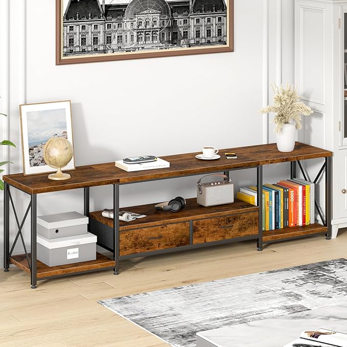 GYIIYUO TV Stand with Fabric Drawers - Image 7