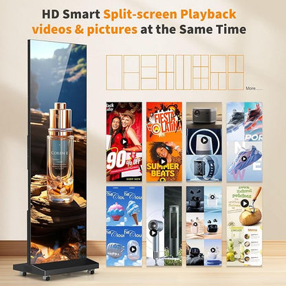 JASZDOT 80" Seamless Splicing LED Display, Foldable Poster Screen - Image 8
