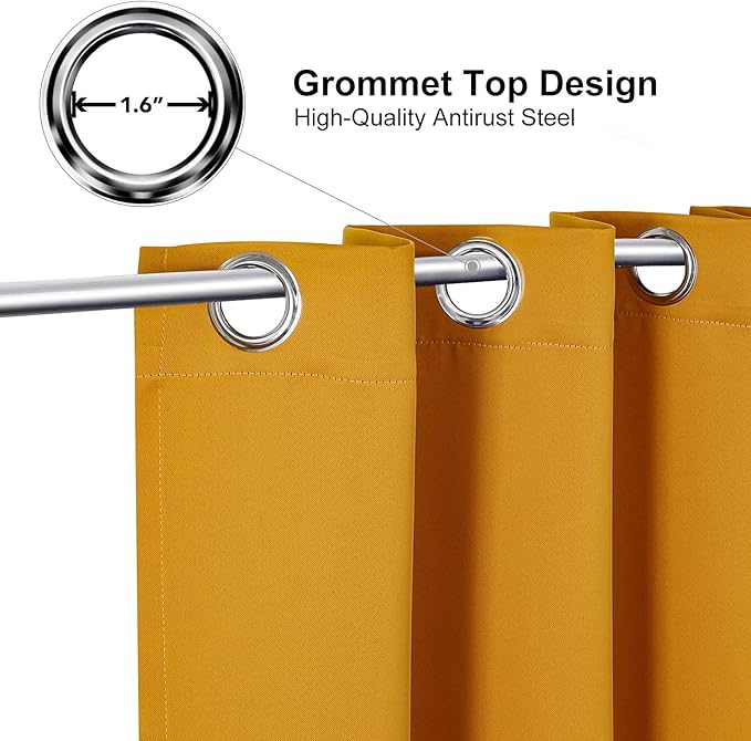 ChrisDowa Grommet Blackout Curtains - Image 2