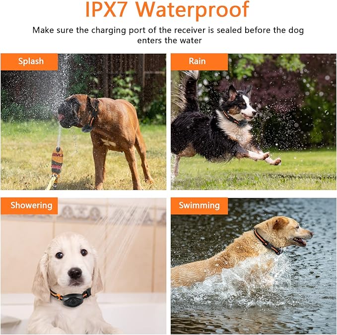 Dog Training Collar, IPX7 Waterproof Dog Shock Collar - Image 5