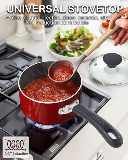 Cook N Home Non Stick Sauce Pan, 3 Quarts Saucepan - Image 3