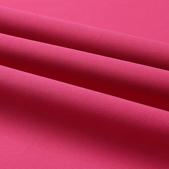 DUALIFE Raspberry Sorbet Blackout Curtain Panels - Image 8