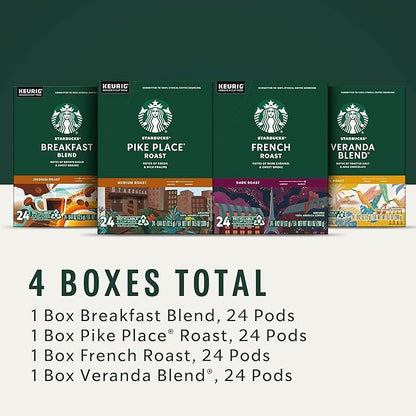 Starbucks K-Cup Coffee Pods, Starbucks Blonde, Medium and Dark Roast Hot or - Image 5