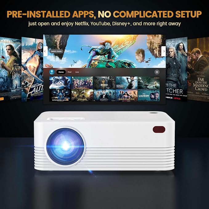 Mini Projector, H5 Portable Video Projector - Image 3