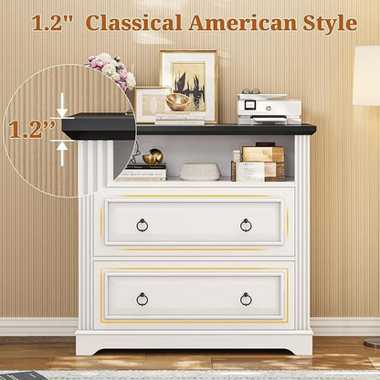 Itaar 2 Drawer File Cabinet, Farmhouse Filing Cabinet - Image 6