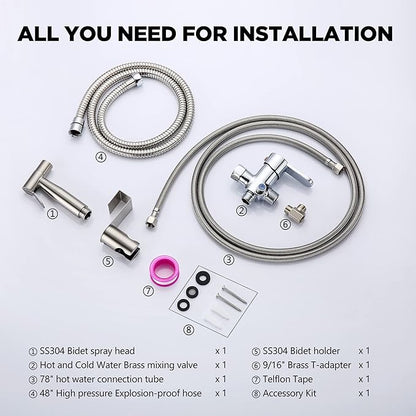 Handheld Bidet Sprayer for Toilet, Bidet Attachment for Warm Water, Hot and - Image 6