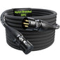 XLR Cables 15 Feet, Professional Gold-Plated Rean Connectors from Neutrik by AA
