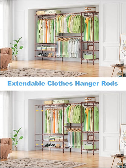 Ulif E11 Heavy-Duty Garment Rack, Metal Freestanding Clothes Rack and Closet - Image 3