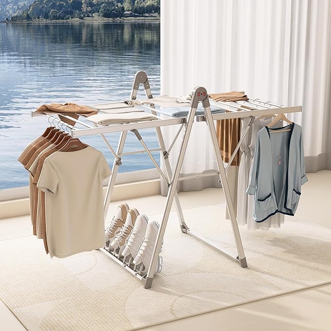SHARNDY Electric Heating Clothes Drying Rack, Foldable Clothes Drying Rack - Image 5