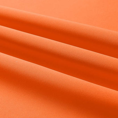 DUALIFE Orange Blackout Curtains 2 Panels 52 x 63 Inches Long, Window Treatment - Image 8