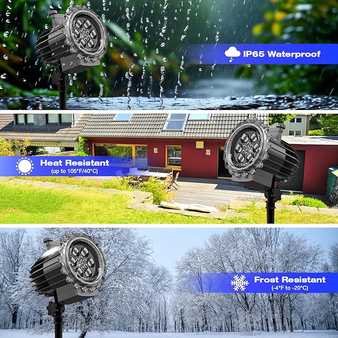 Christmas and Halloween Projector Lights Outdoor Holiday Decoration for Chris...