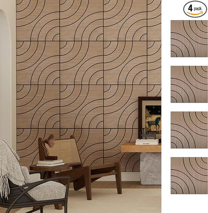 ARMURO 4 Packs Acoustic Wall Panels by ARMURO