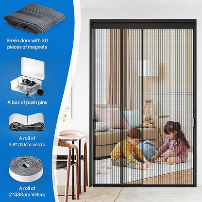 Heavy Duty Door Screen Magnetic Closure, LOVIGA 2024 Thickened Fiberglass - Image 7