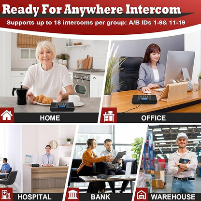 SANZUCO Intercoms Wireless for Home 60D, 2025 Hands Free Intercom Long Range - Image 7