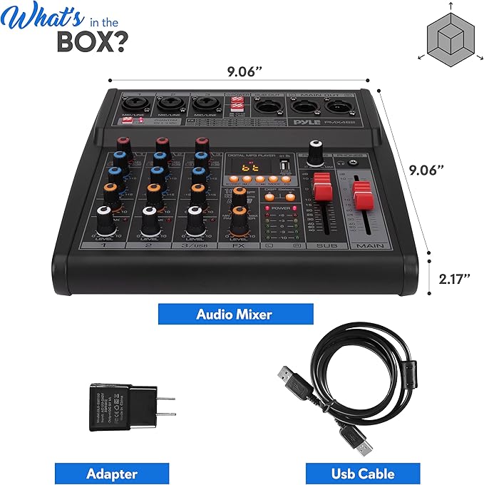 Pyle Professional DJ Audio Mixer - Image 7