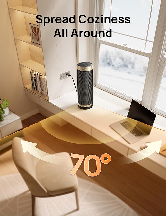 DREO Space Heater, 1500W Electric Heaters - Image 6